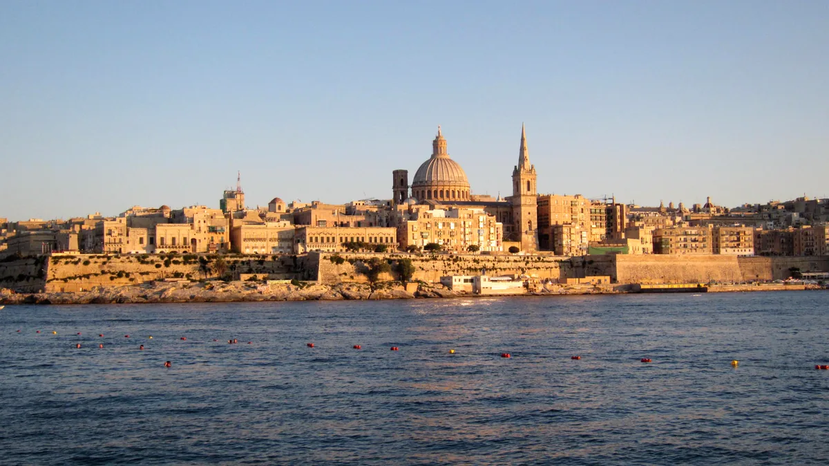 Valletta am Marsamxett Harbour Valletta am Marsamxett Harbour